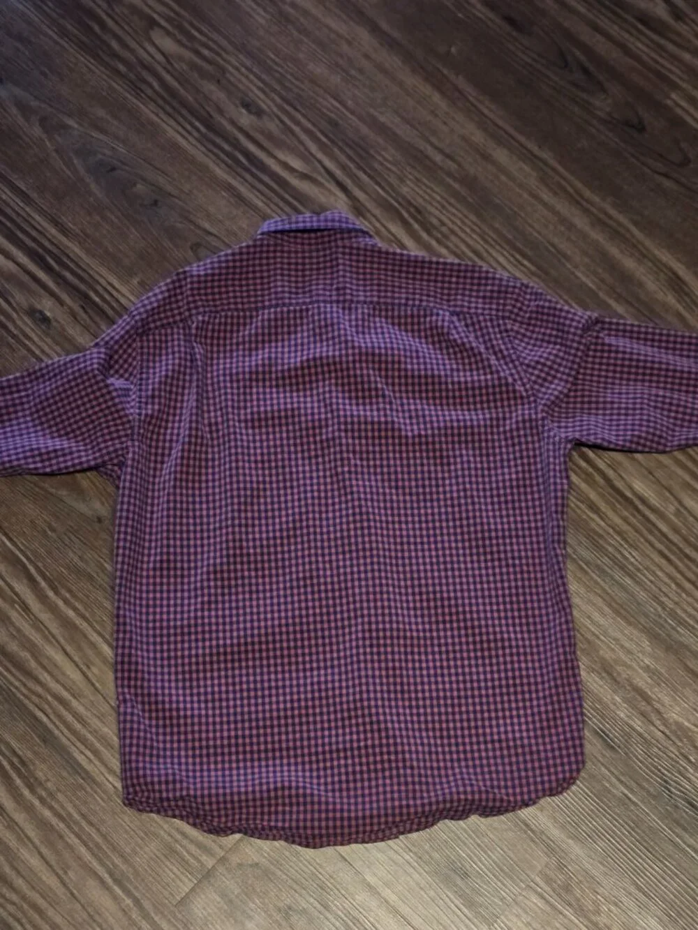 J.Crew Mercantile Men’s Slim Red Navy Gingham Button Down Shirt L